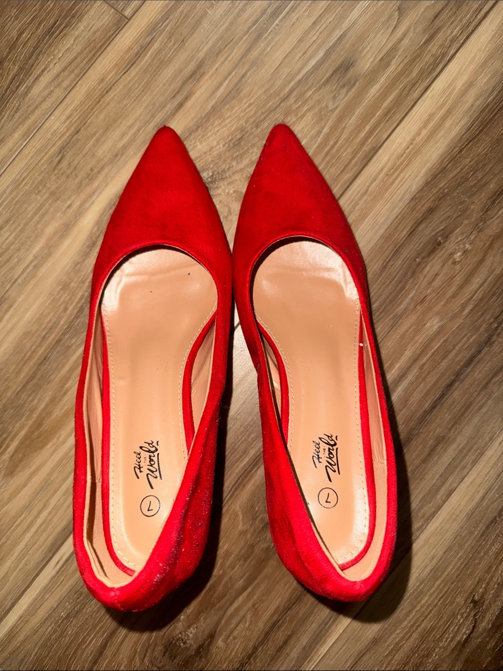Red Pointed-Toe Women’s Flats - Unbranded